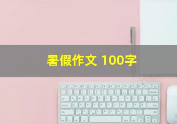 暑假作文 100字